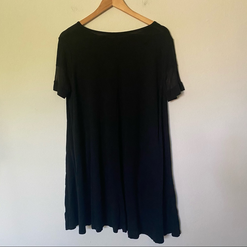 Brandy Melville 100% Linen Mesh Sleeve Dress - Picture 6 of 8